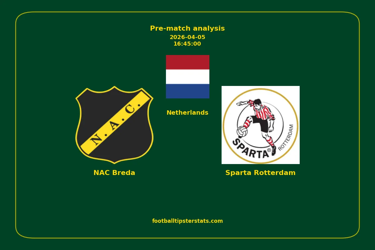 Pre-match analysis: NAC Breda vs Sparta Rotterdam on 2026-04-05